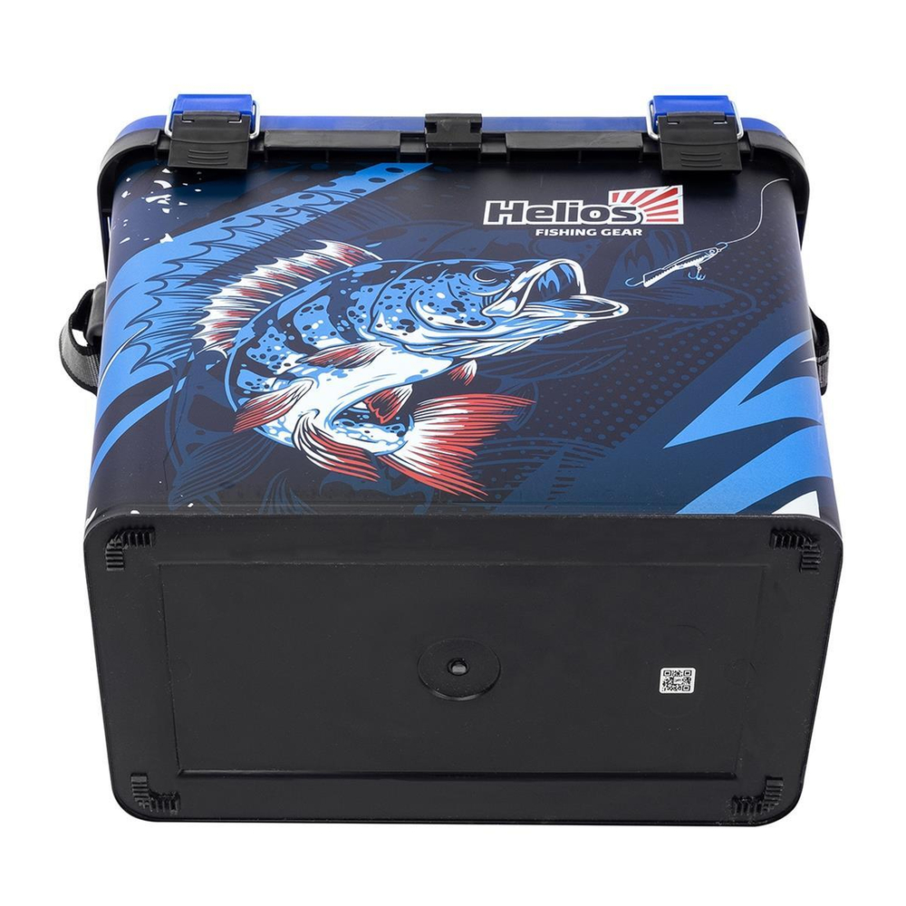 Ящик рыболовный зимний Helios ICE FISHING PERCH односекционный (Синий)