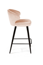 Стул полубарный Richard, бархат бежевый 5