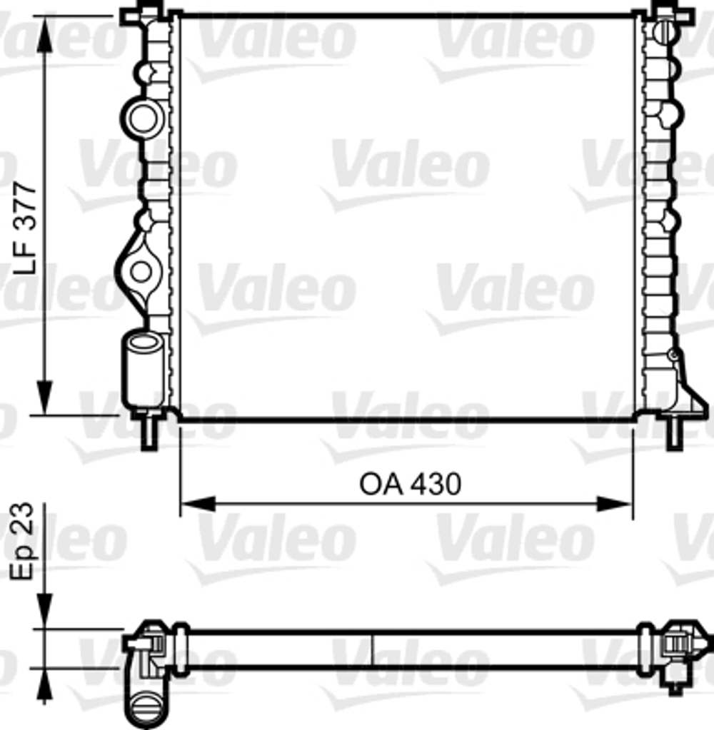 VALEO - 731378-VAL - Radiator, engine cooling