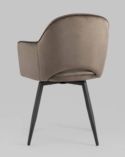 Стул Венера вращающийся, велюр коричневый NP (набор 2шт)