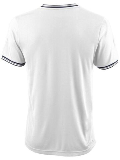 Мужская теннисная футболка Wilson Team II High V-neck Men - white