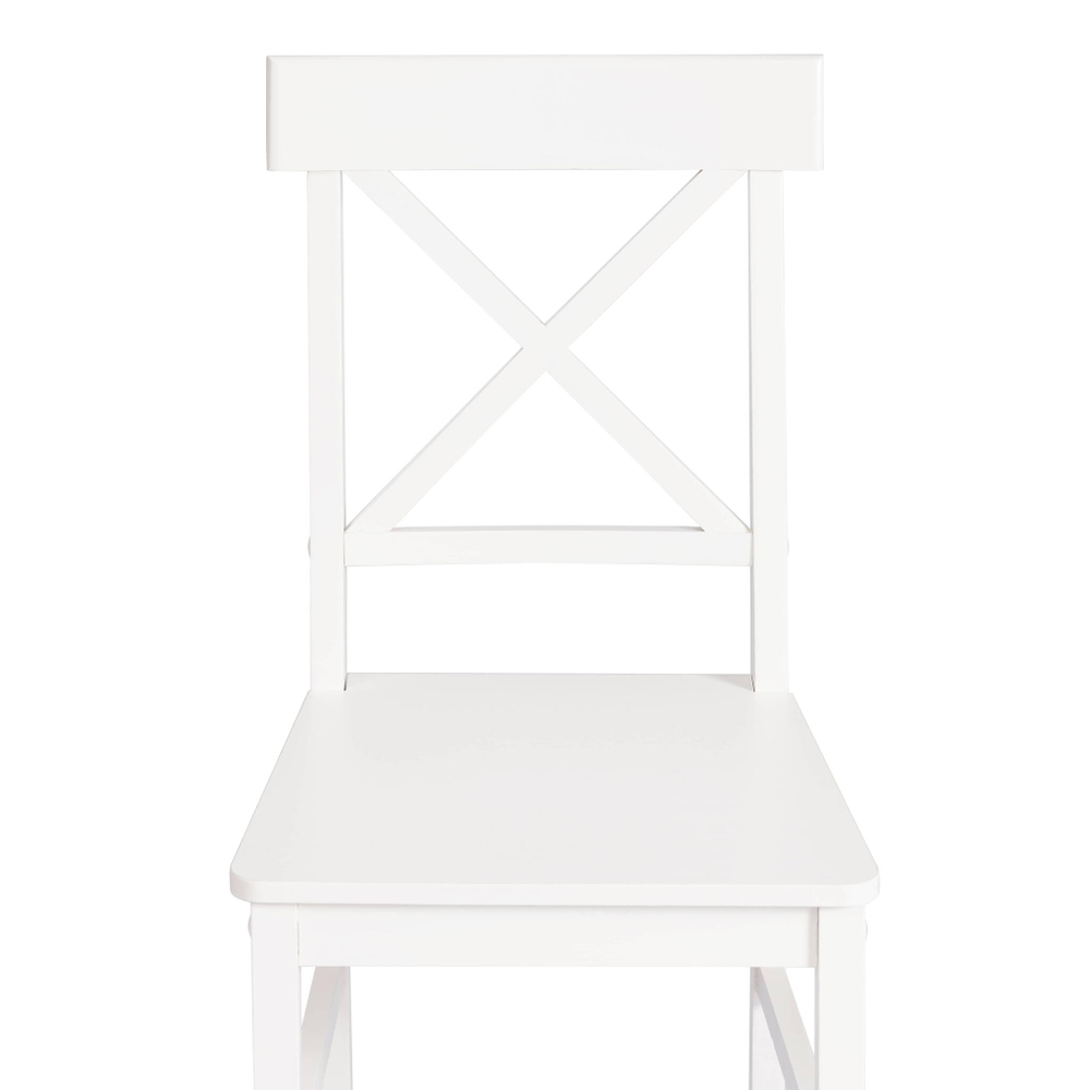 Обеденный комплект Хадсон (стол + 4 стула)/ Hudson Dining Set (mod.0102) МДФ/тополь/меламин, стол: 118х74х73 см, стул: 42,5x46,5x93,5 см, White (белый)