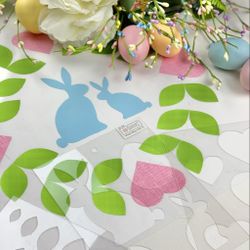 Шаблон для стежки  и аппликации "Лепесточки" (арт. T45)