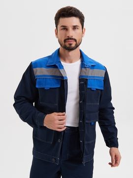 Костюм "Нова" брюки (т.синий/василек) тк. 80/20 пл.260