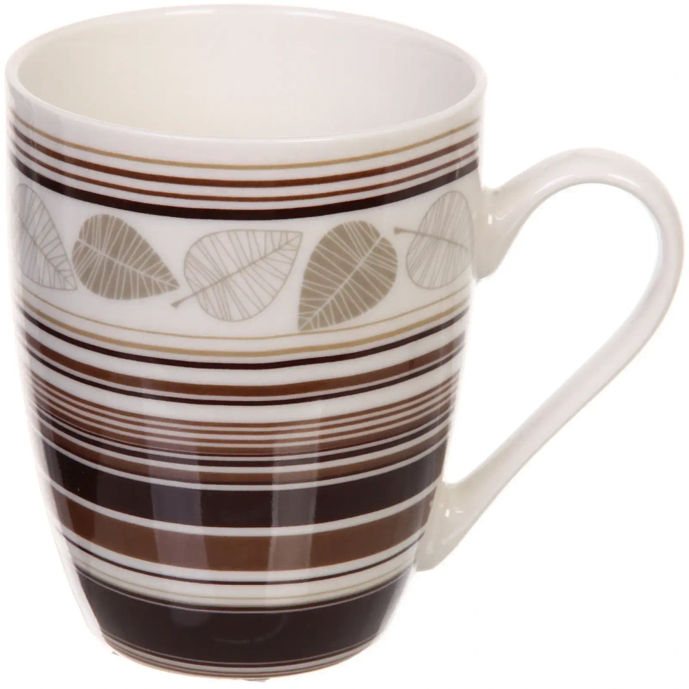 Кружка керамическая 350мл «Вечерние листья»