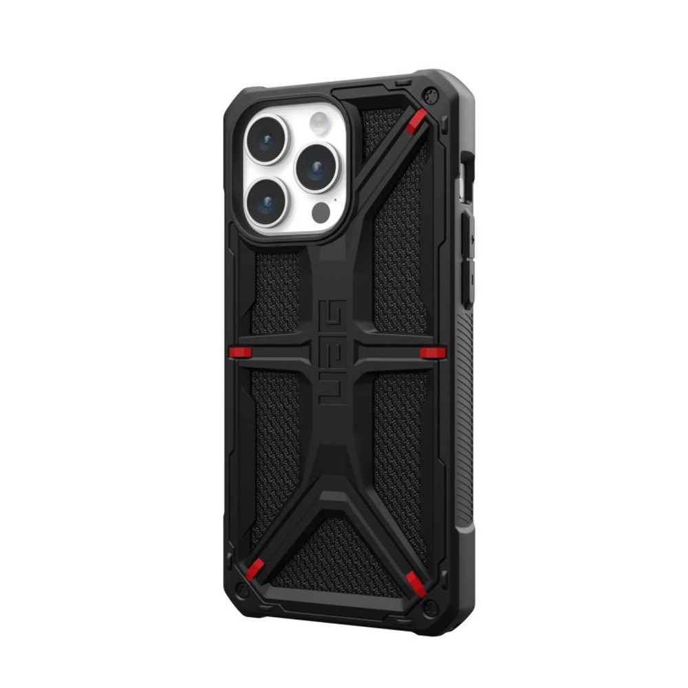Защитный чехол UAG Monarch Kevlar для iPhone 15 Pro Max Композитный гибридный чехол с высоким уровнем защиты при падении