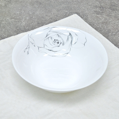 Миска суповая 19см Эскиз розы