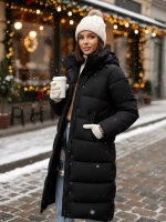 Куртка зимняя длинная с капюшоном