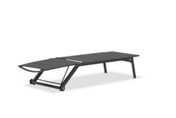 Visby, лежак антрацит, алюминий/текстилен