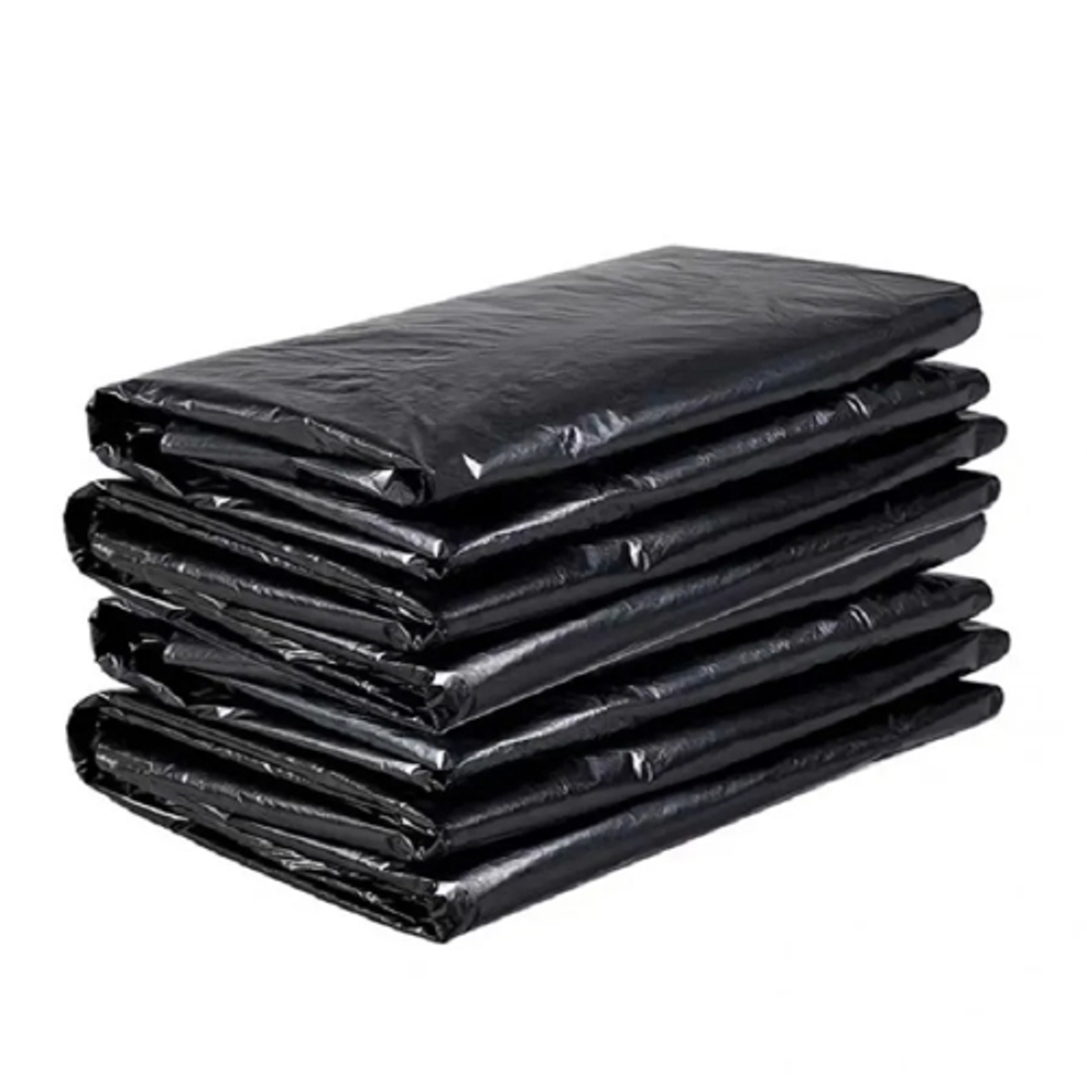 Мешки мусорные в пластах 240л 90x140см 60мкм чёрный (50/100шт)