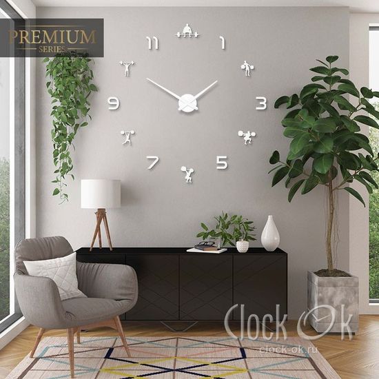 Настенные 3D часы Gym