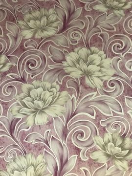 ОБОИ ARTSHOW винил комп. на флизе 1,06х10м цветы золото бордо