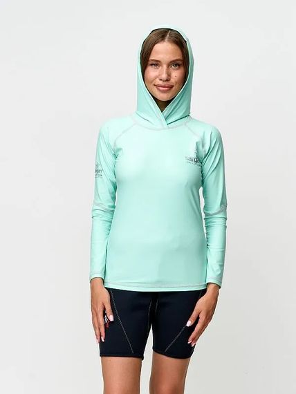 Футболка рашгард лонгслив Sargan Агидель Худи UPF 50+ светло-зеленый