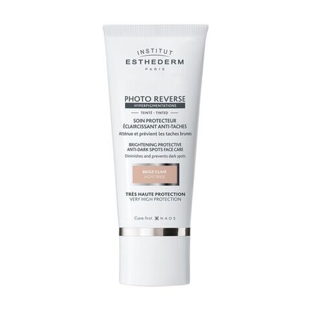 Institut Esthederm Photo Reverse Soin Protecteur Eclaircissant Anti-Taches Солнцезащитный крем с максимальной степенью защиты для кожи с пигментацией (оттенок LIGHT BEIGE), 50 мл