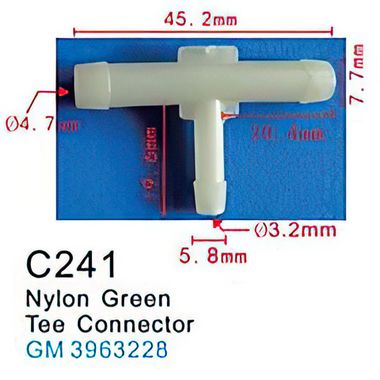 Клипса для крепления внутренней обшивки а/м GM пластиковая (100шт/уп.) Forsage клипса C0241( GM )