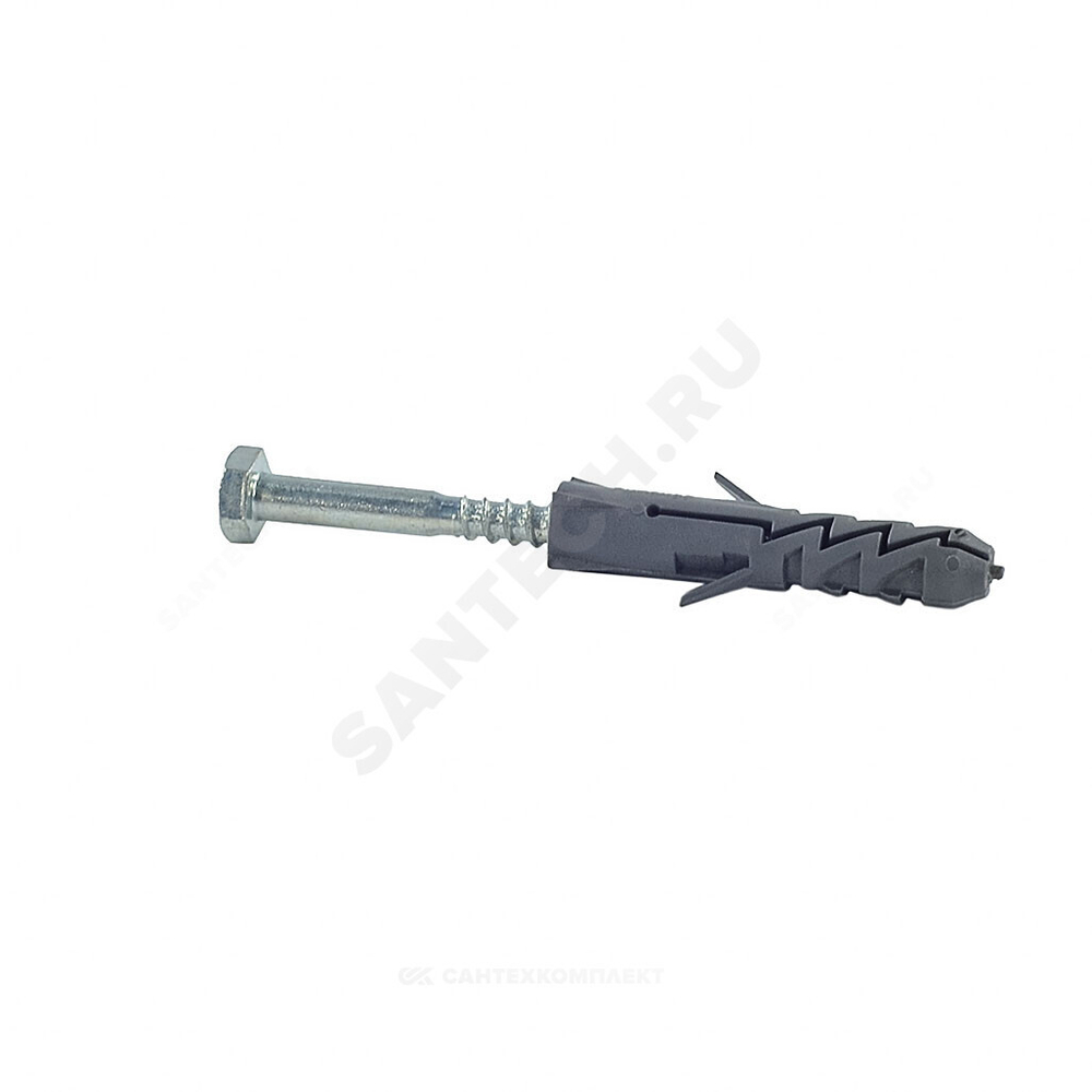 Шуруп с шестигранной головкой D6х60/10х50 с дюбелем