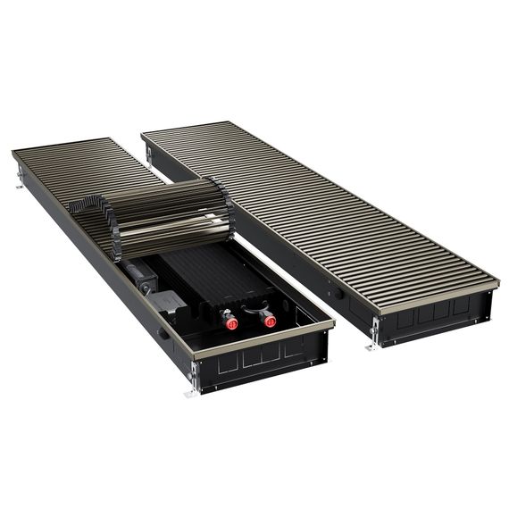 Конвектор внутрипольный Royal Thermo ATRIUM TURBO-90/300/2900-DG-U-DB