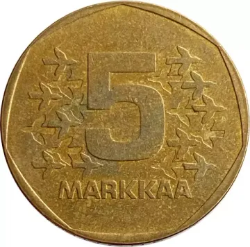 5 марок 1973 Финляндия
