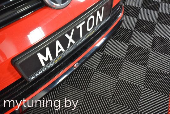 Сплиттер бампера переднего V.2 для VOLKSWAGEN Golf VII R (17-...)