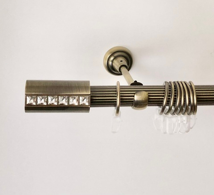 Карниз кованый рифленый Гламур d25 мм, цвет антик