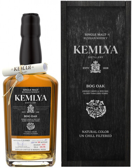 Виски Kemlya Bog Oak, wooden box, 0.7 л.