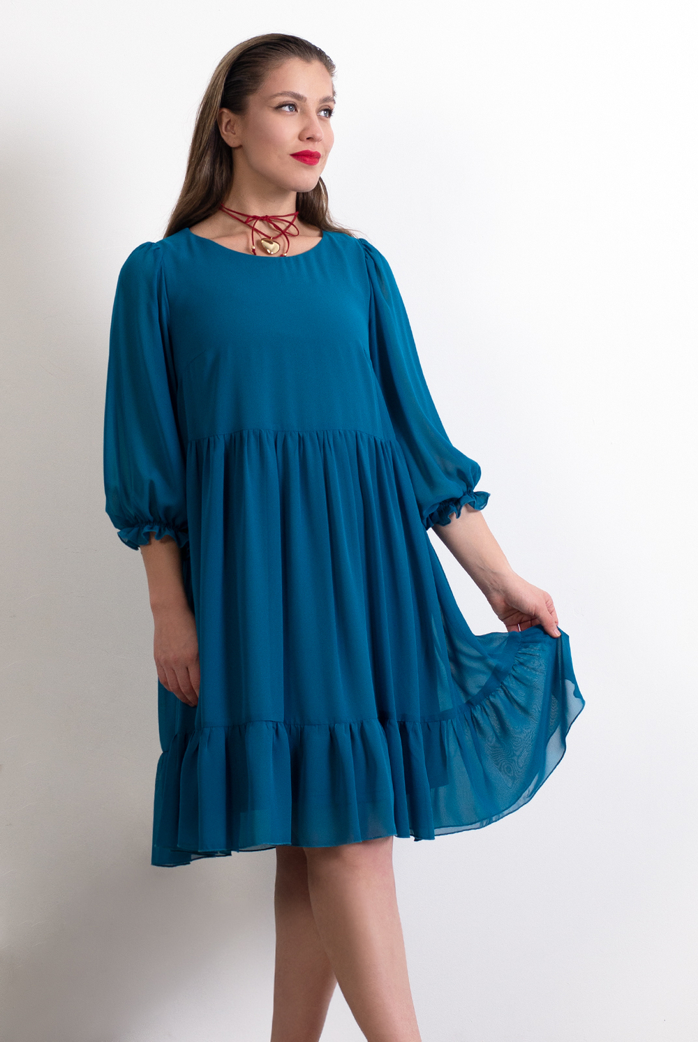 Платье женское 4017АП, морск.волна #284Мво054017АП