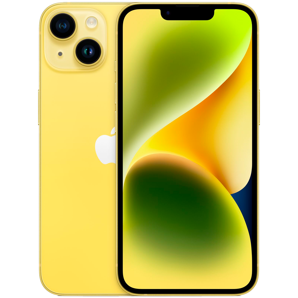Смартфон Apple iPhone 14 128GB eSIM, Yellow (Желтый)