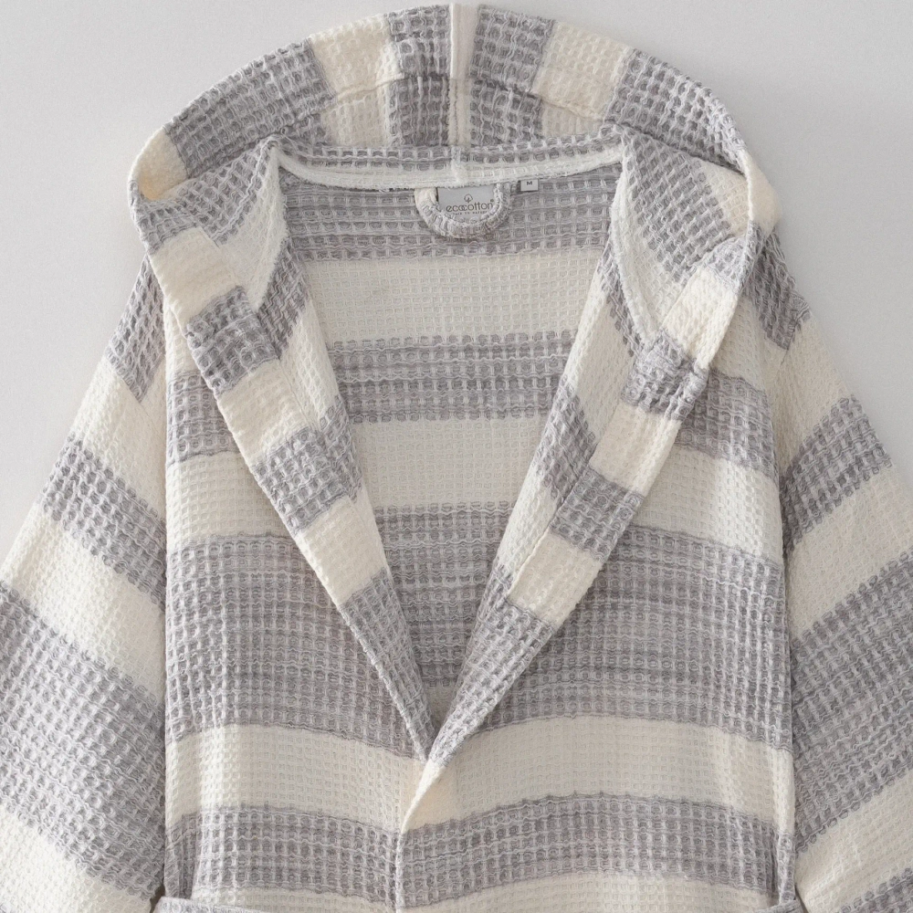 Вафельный халат Ikra | серый