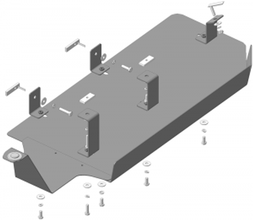 Защита Трубок кондиционера. 2 мм, Сталь. для Volkswagen Multivan T5 2009-2015, Volkswagen Transporter/Caravelle T6 2015-2020, Volkswagen Transporter/Caravelle T5 2009-2015, Volkswagen Multivan T6 2015-2020 MOTODOR.02735