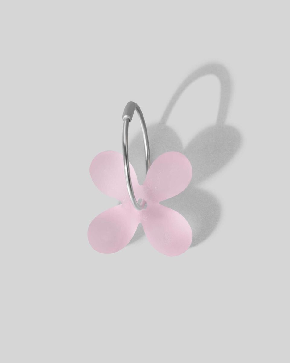 Моносерьга Glass Flower Vera Mat