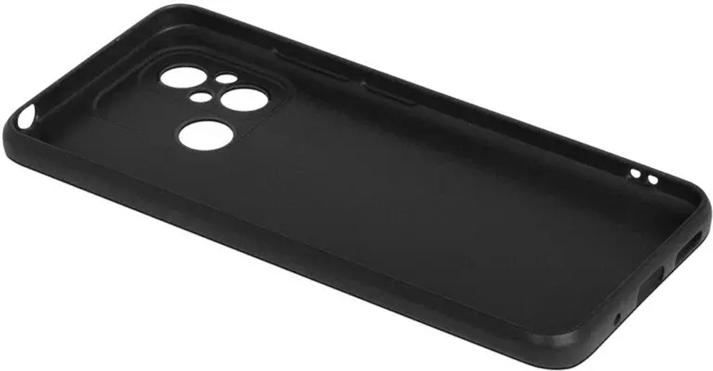 Силиконовый чехол для Xiaomi Redmi 12C/Poco C55 DF (black)