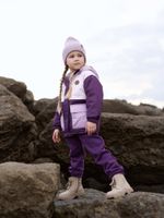 Куртка демисезонная Колор блок "Баклажан"