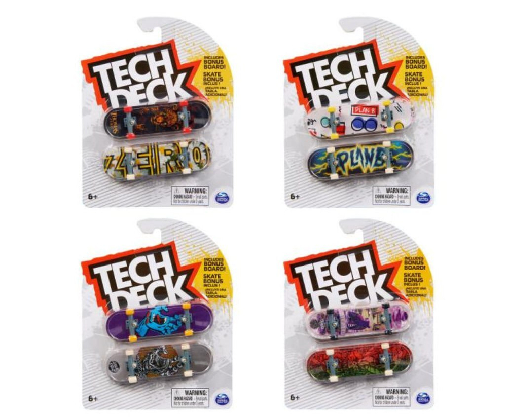 Скейтборды Tech Deck - Zero 2-pack fingerboard 20148087 / артикул 99916 6070553 20148087 / GTIN 681147026377