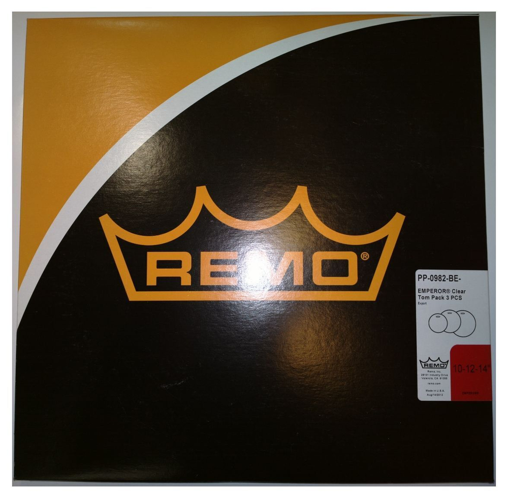 Набор Пластиков Emperor Clear 10", 12", 14" Remo Pp-0982-Be