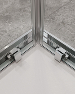 Душевой уголок Cezares MOLVENO-AH-22-110/100-C-Cr-IV, 110х100х195, профиль хром, стекло прозрачное