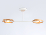 Подвесной светильник со сменной лампой TR8243/2 WH/LWD белый/светлое дерево E27/2 max 40W 590*165*220