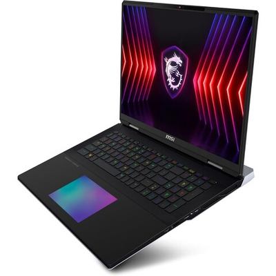 Ноутбук MSI Titan 18 HX A2XWJG-206RU Ultra 9 285HX 18" 16:10 UHD+ (3840x2400) 120Hz, 64GB DDR5, 4TB SSD (2TB+2TB), RTX 5090 (24GB GDDR7), Win11Home, Black, без сумки