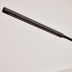 ULM-T619 10W-3000-6500K-DIM BLACK Торшер напольный светодиодный. 10W. с регулировкой наклона. Сенсорный выключатель. Диммер. Черный. ТМ Uniel