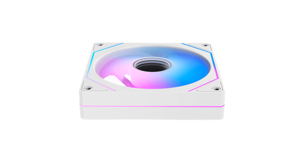 Вентилятор для корпуса Ocypus Gamma F12 WH ARGB REVERSE BLADE 1x(120x120x25mm) 800-1600RPM Белый