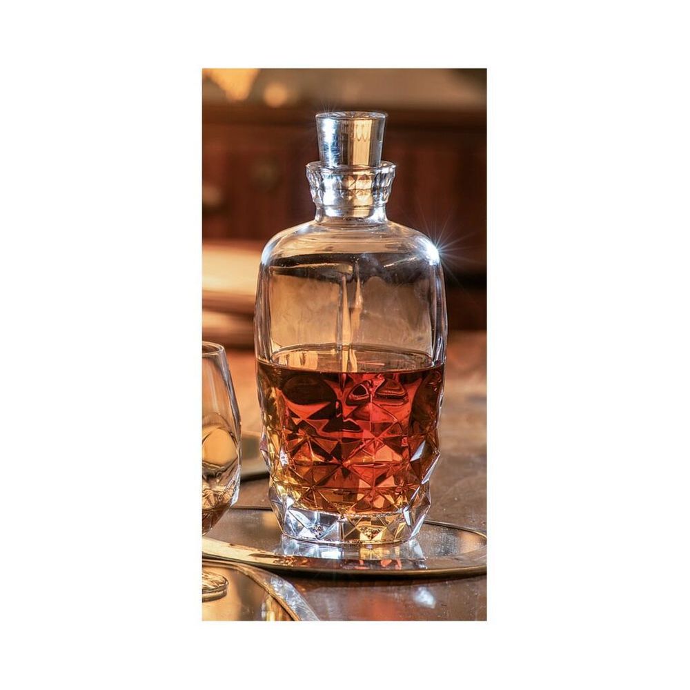 Графин 1,1 л штоф с крышкой хр. стекло d 10,1 см h25,1 см   RCR [1]