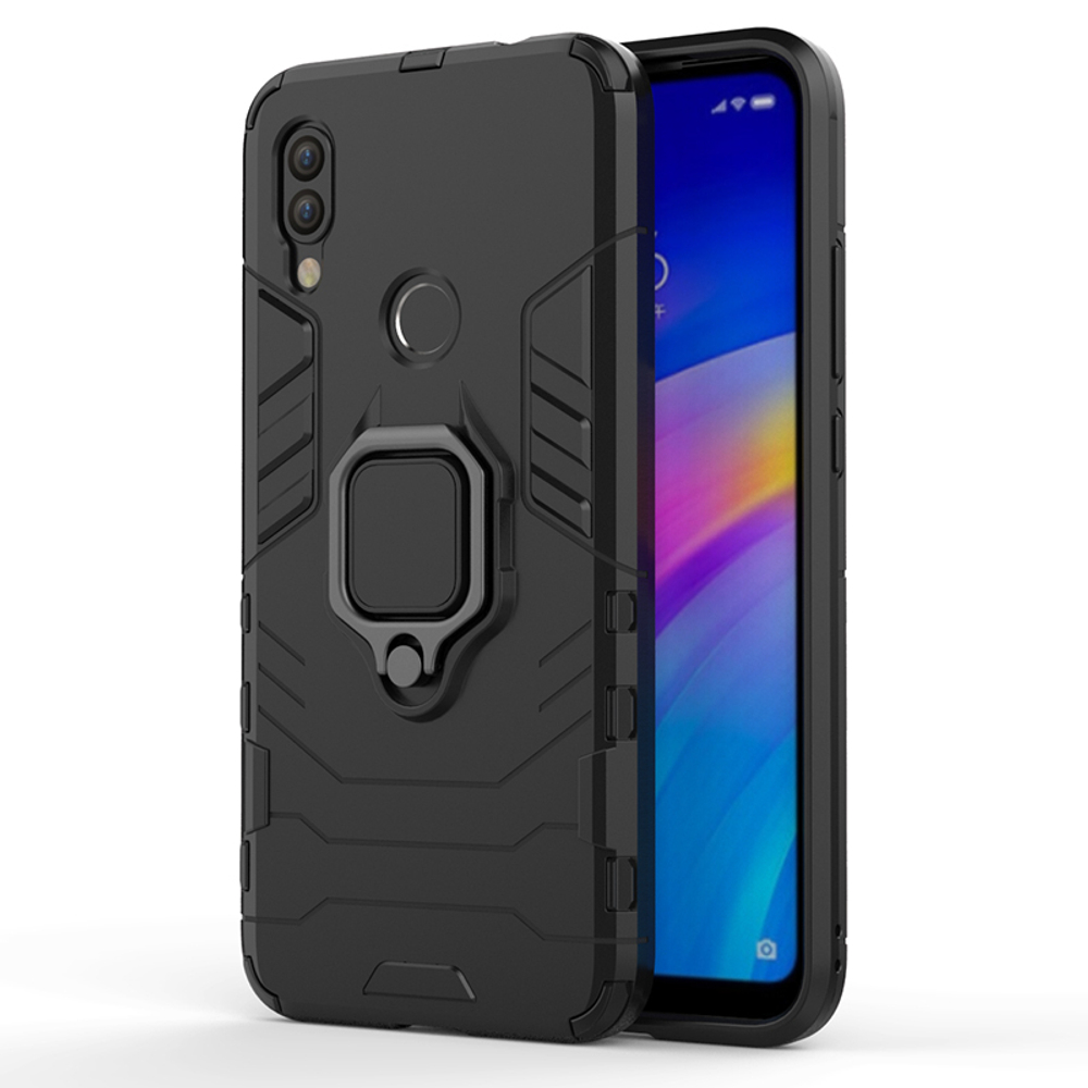 Противоударный чехол с кольцом Panther Case для Xiaomi Redmi 7