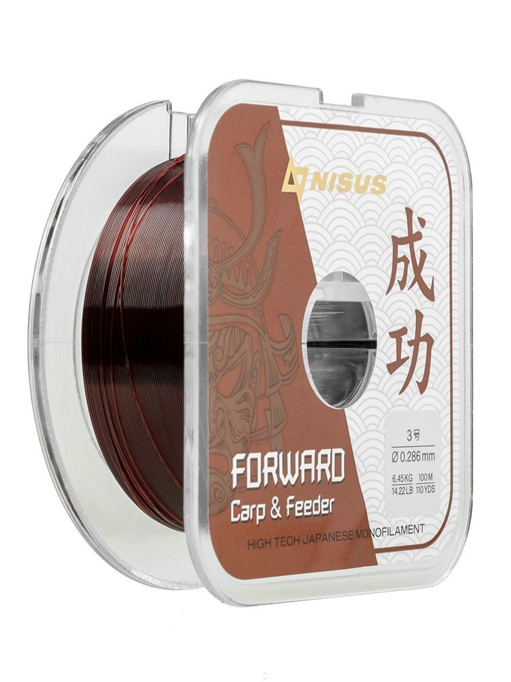 Леска для рыбалки Nisus FORWARD Carp&Feeder brown Nylon 0,437mm/150m (N-FCF-0437-150)