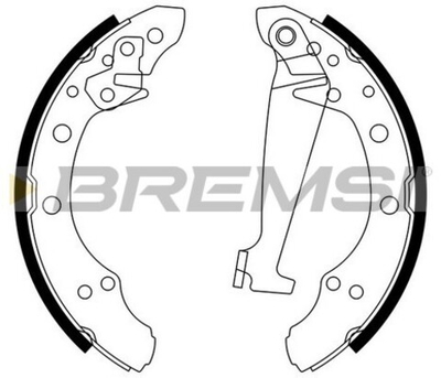 BREMSI - GF0556-BMS - Brake Shoe Set