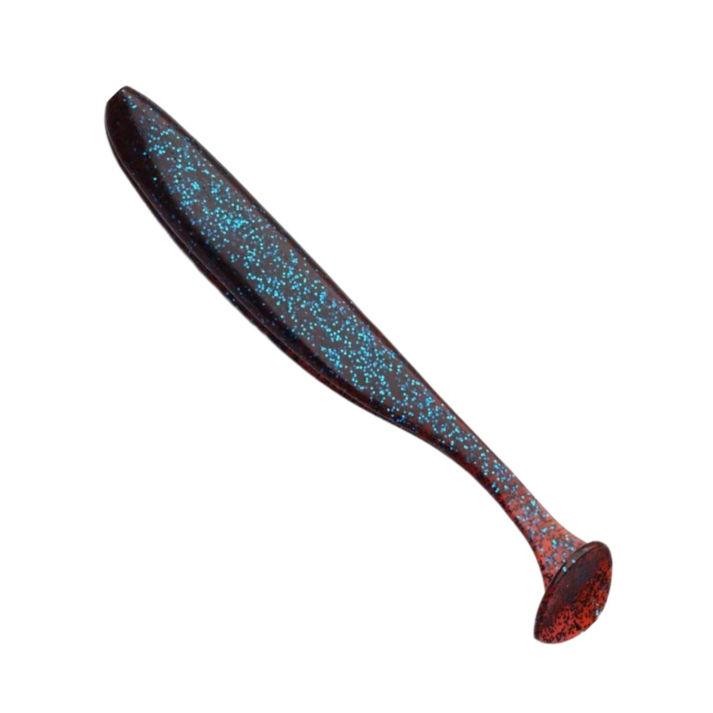 Приманка силиконовая Keitech Easy Shiner 4" PAL #01 Chartreuse Red Flake, 3 упаковки по 7 штук