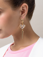 Серьги "White Soul Big" Gold