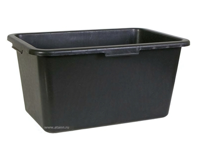 Контейнер строительный 40л прямоуг (черный)