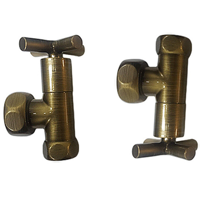 ВЕНТИЛЬ ЗАПОРНЫЙ УГЛОВОЙ КРЕСТ  3/4" x 1"  г/г  ZZ-4706 бронзовый (НЕ ИСПОЛЬЗ)