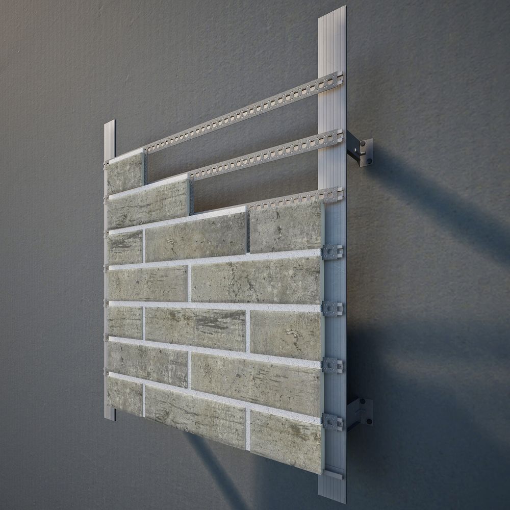 BestPoint Exclusive, Cement Dark, 245x65x12 - Клинкерная плитка для вентфасада/НВФ