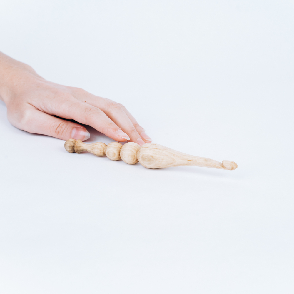 Деревянный крючок для вязания из древесины клена 8 мм. K193