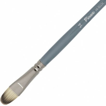 Кисть "Pinax Artists HI-TECH" синтетика плоскоовальная №14 длинная ручка
